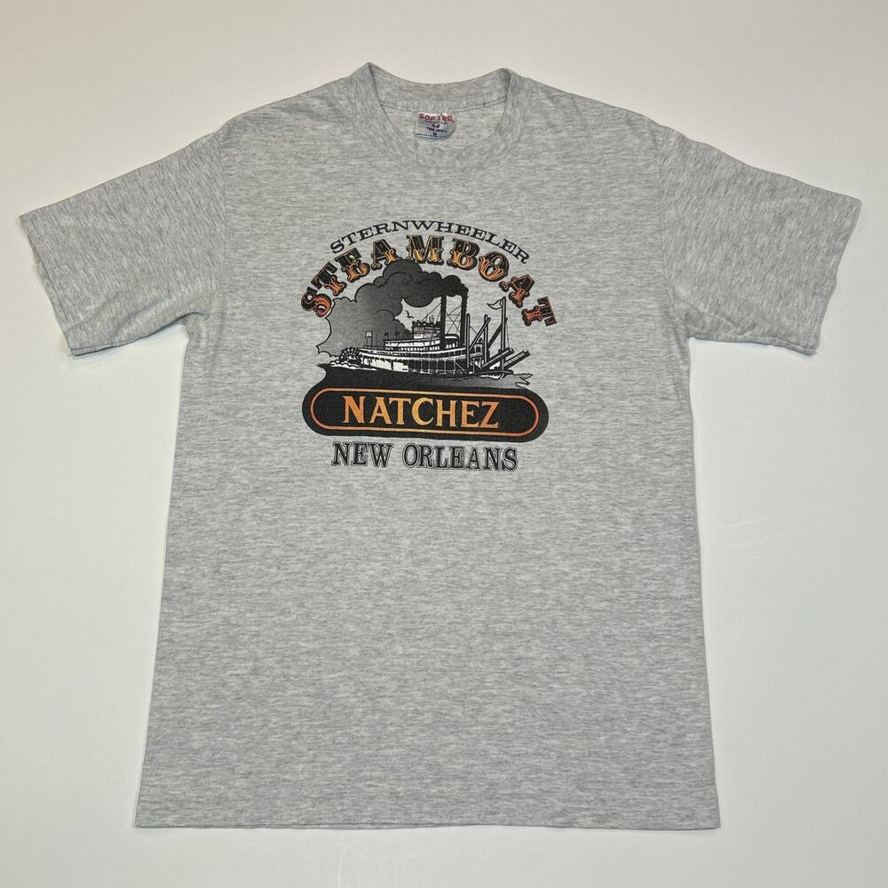 Vintage 90s Steamboat New Orleans T-Shirt Men’s M Single Stitch Made in USA Tee